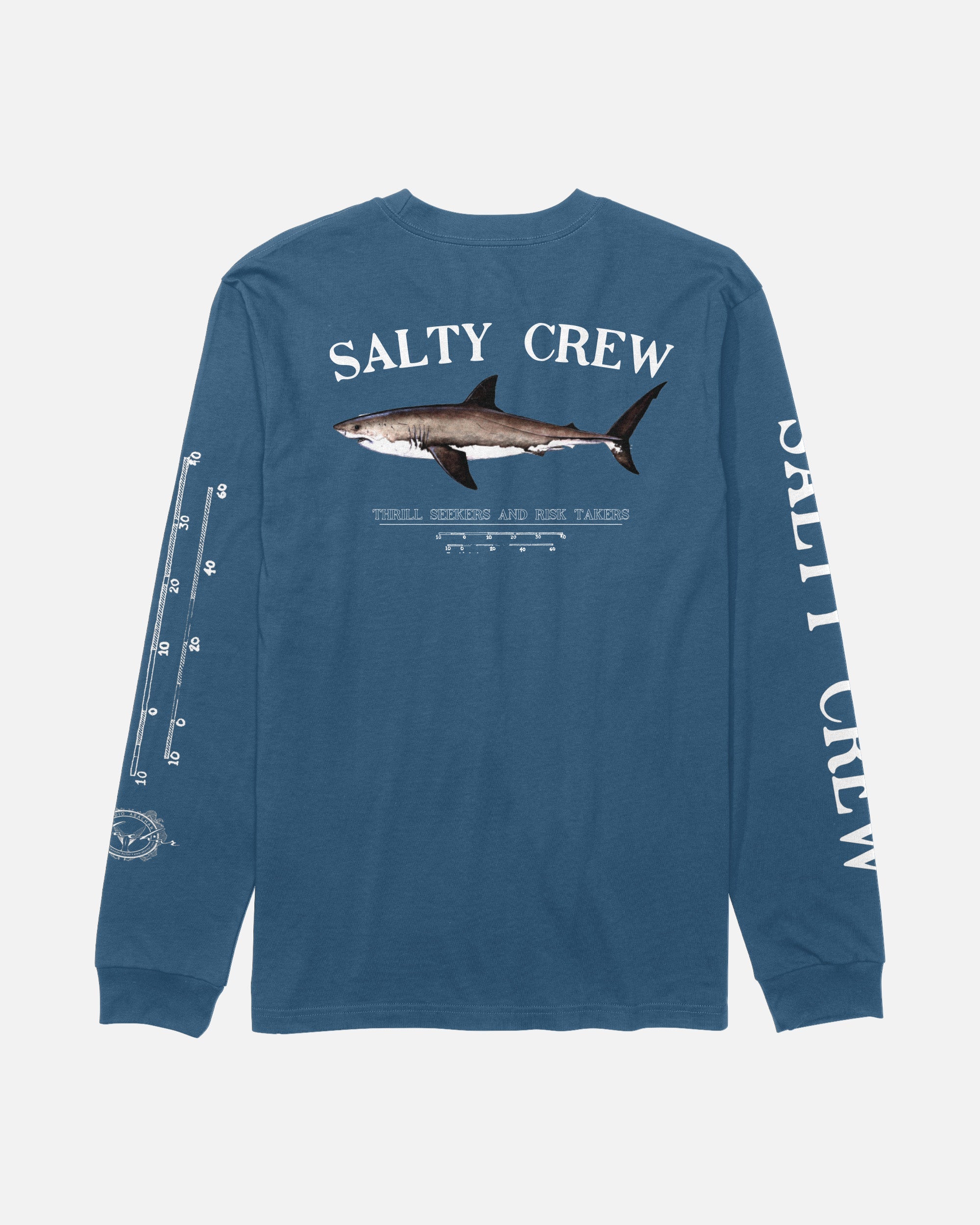 Salty Crew BRUCE LS TEE - Cast Blue