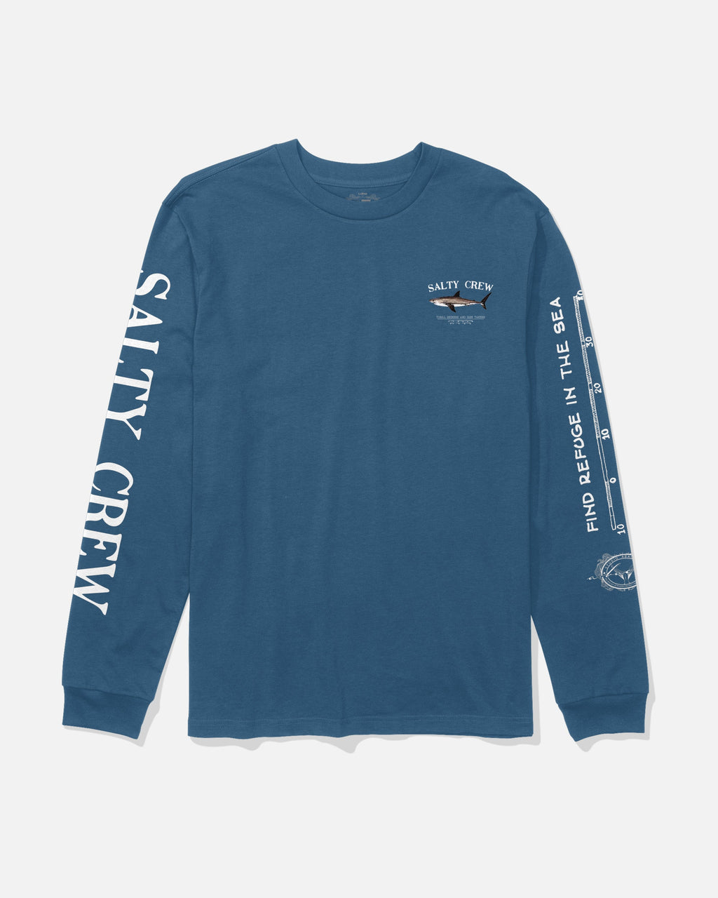 Salty Crew BRUCE LS TEE - Cast Blue