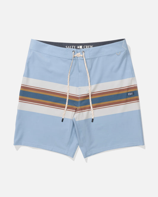 Salty Crew CREW STRIPE BOARDSHORT - Coast Blue