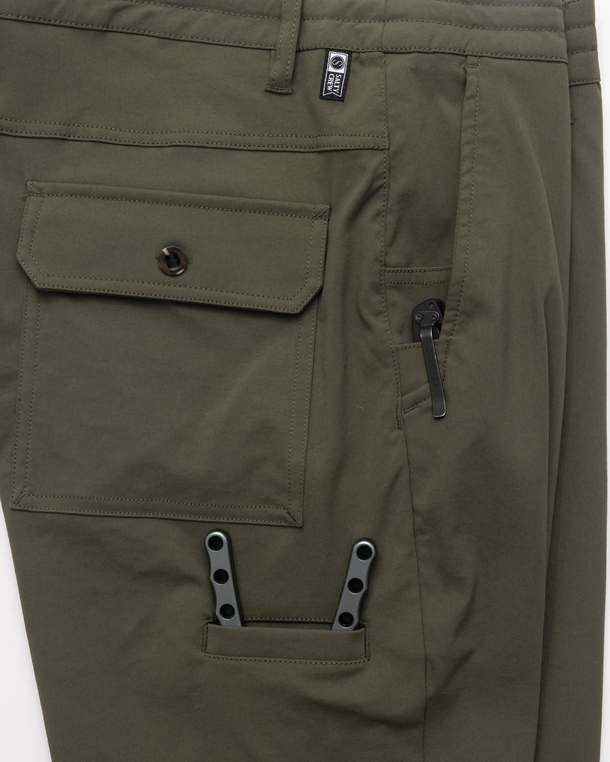 Salty Crew TRANSOM TECH PANTS - Dusty Olive