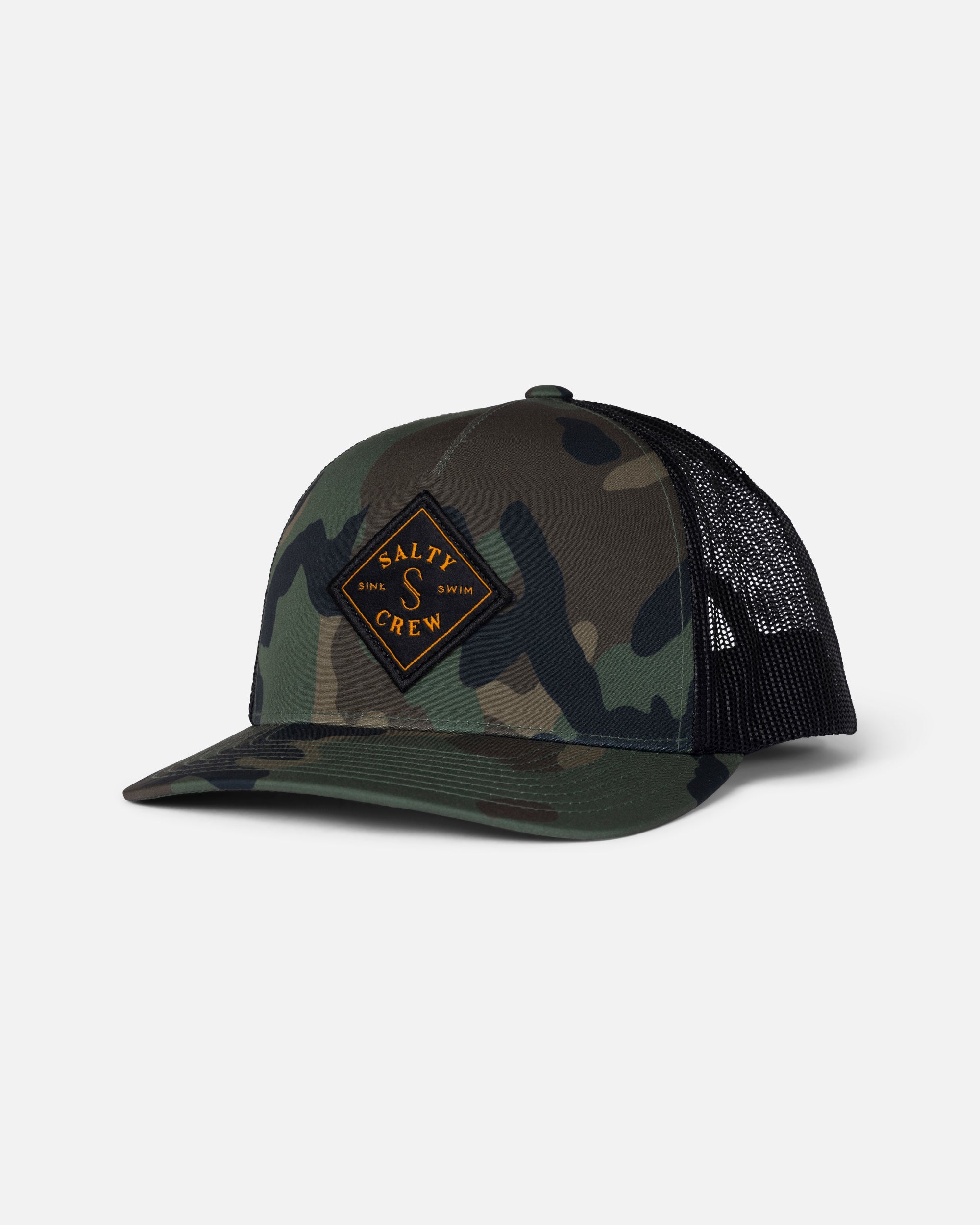 Salty Crew SEALINE RETRO TRUCKER - Camo/Black