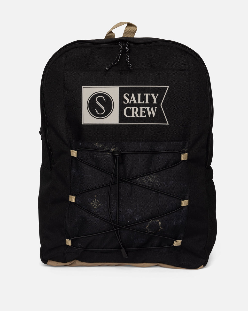 Salty Crew ALPHA PRINT BACKPACK - BLACK