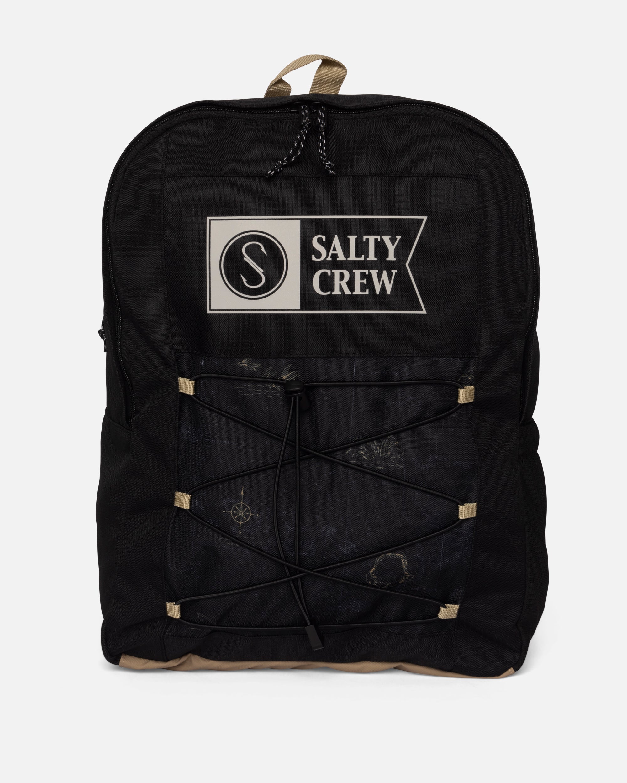 Salty Crew ALPHA PRINT BACKPACK - BLACK