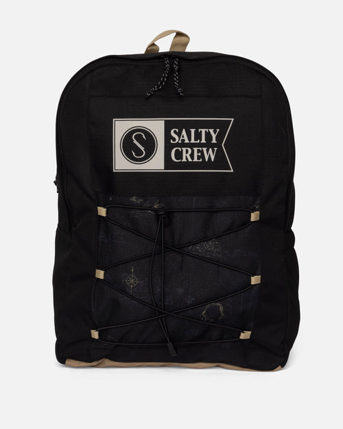 Salty Crew ALPHA PRINT BACKPACK - BLACK