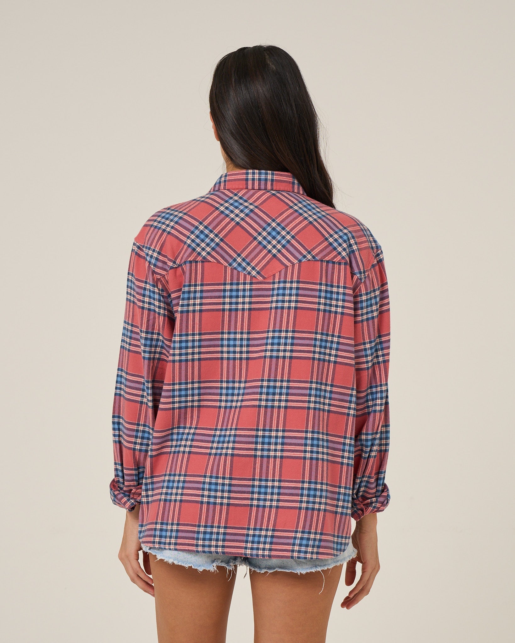 Salty Crew OUT WEST FLANNEL - Rose
