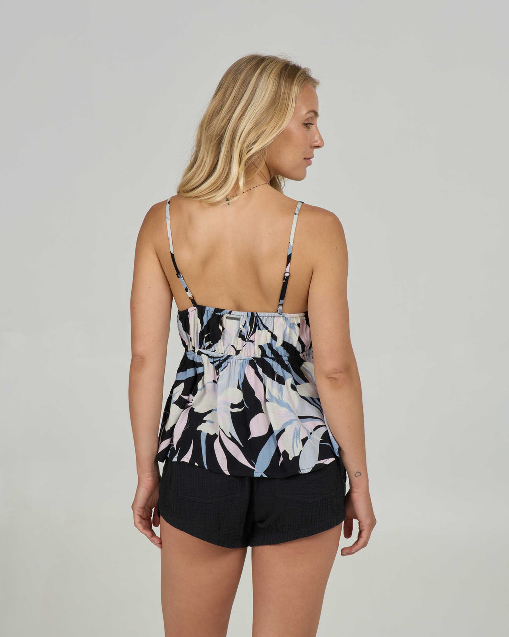 Salty Crew BLOOMED CAMI - BLACK