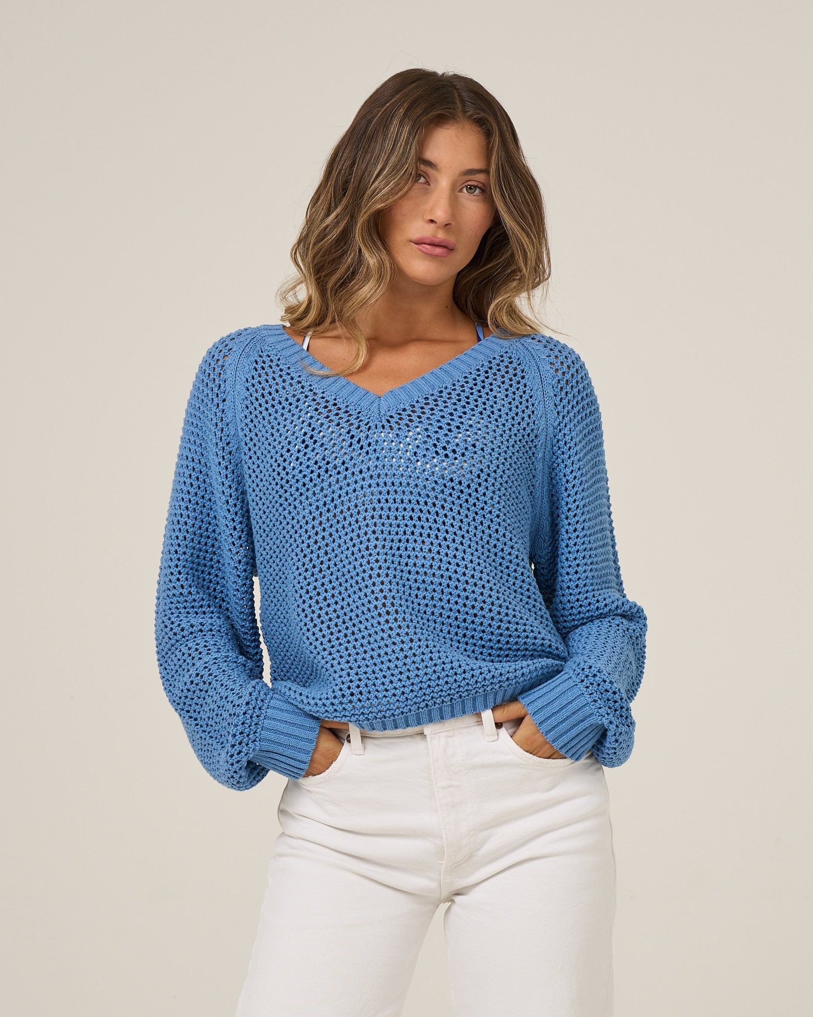 Salty Crew SURGE SWEATER - Ash Blue