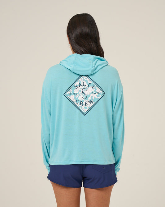Salty Crew TIPPET FILL TECH HOODY - AQUAMARINE