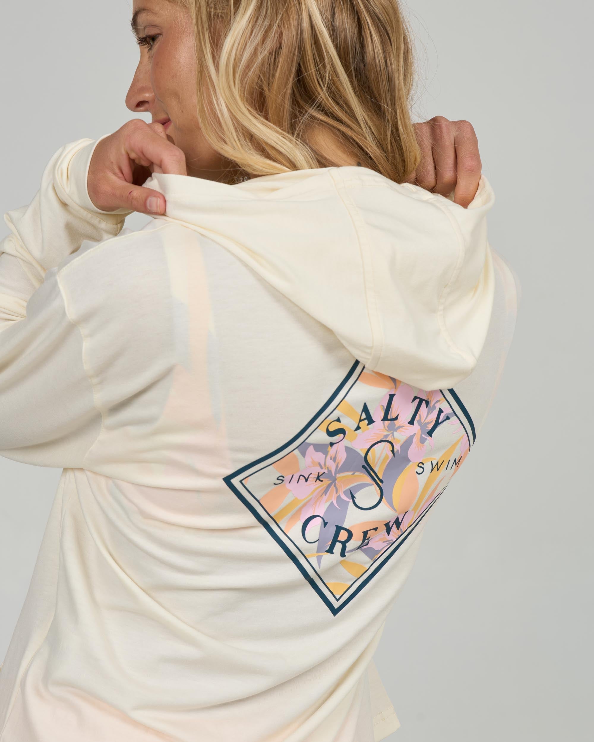Salty Crew TIPPET FILL TECH HOODY - Off White