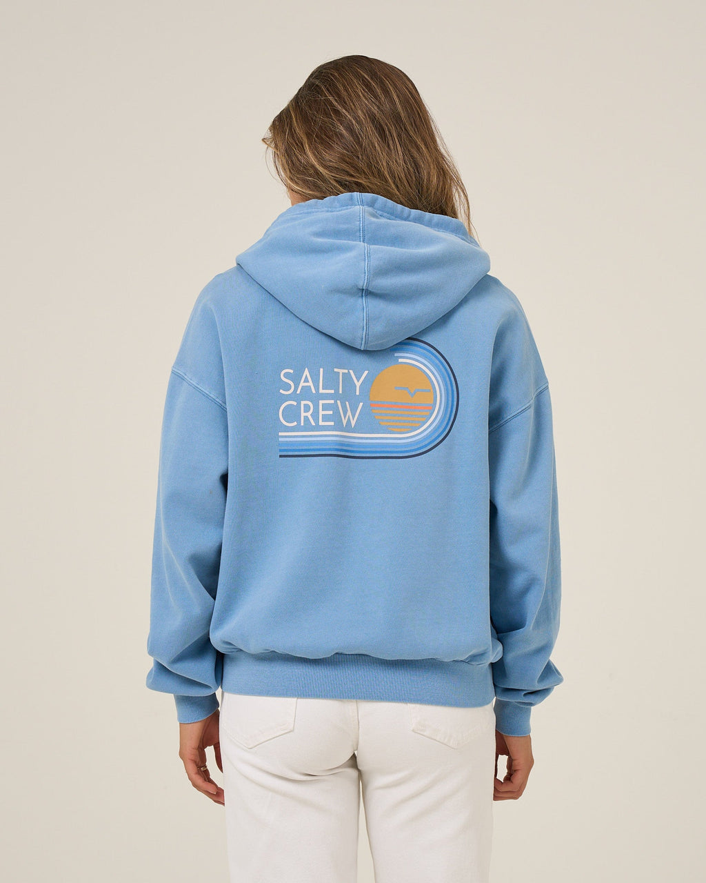 Salty Crew OMBRE WAVE HOODED ZIP - Ash Blue
