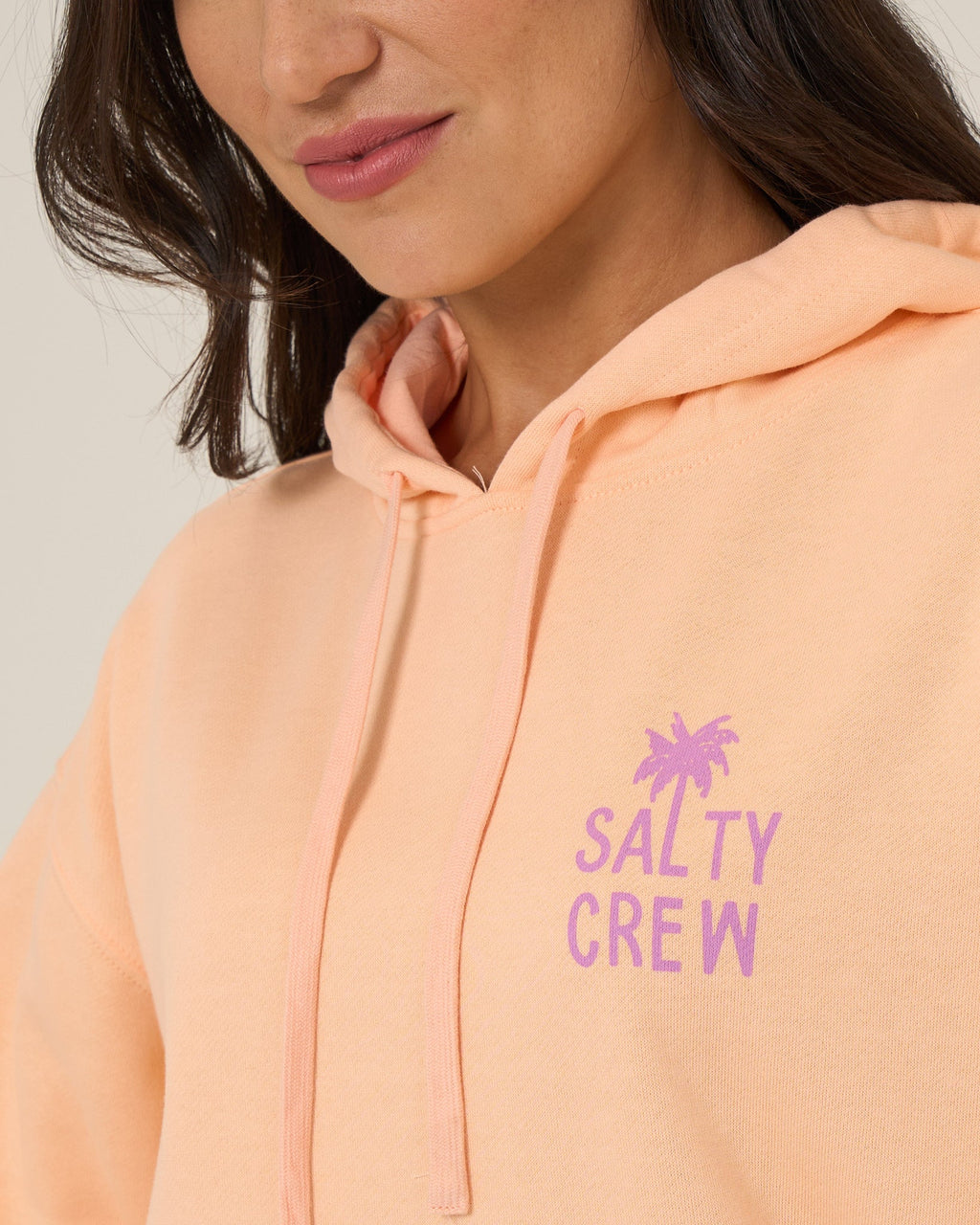 Salty Crew RISE AND SMILE HOODIE - Apricot