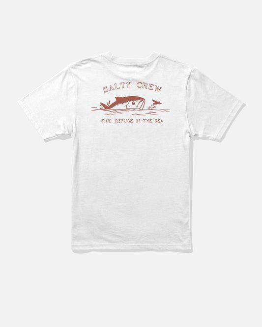 Salty Crew PEEKED BOYS SS TEE - White