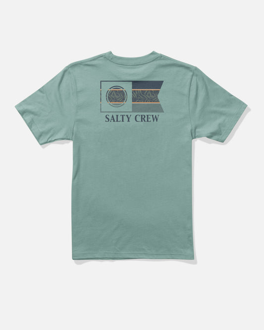 Salty Crew FLAGSHIP BOYS SS TEE - Mackerel