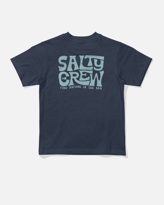 Salty Crew FREESTYLE TODDLER SS TEE - Navy