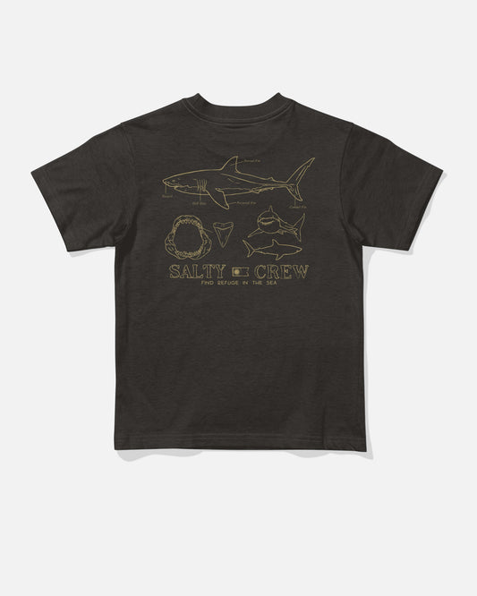 Salty Crew GREAT WHITE TDDLR SS TEE - BLACK