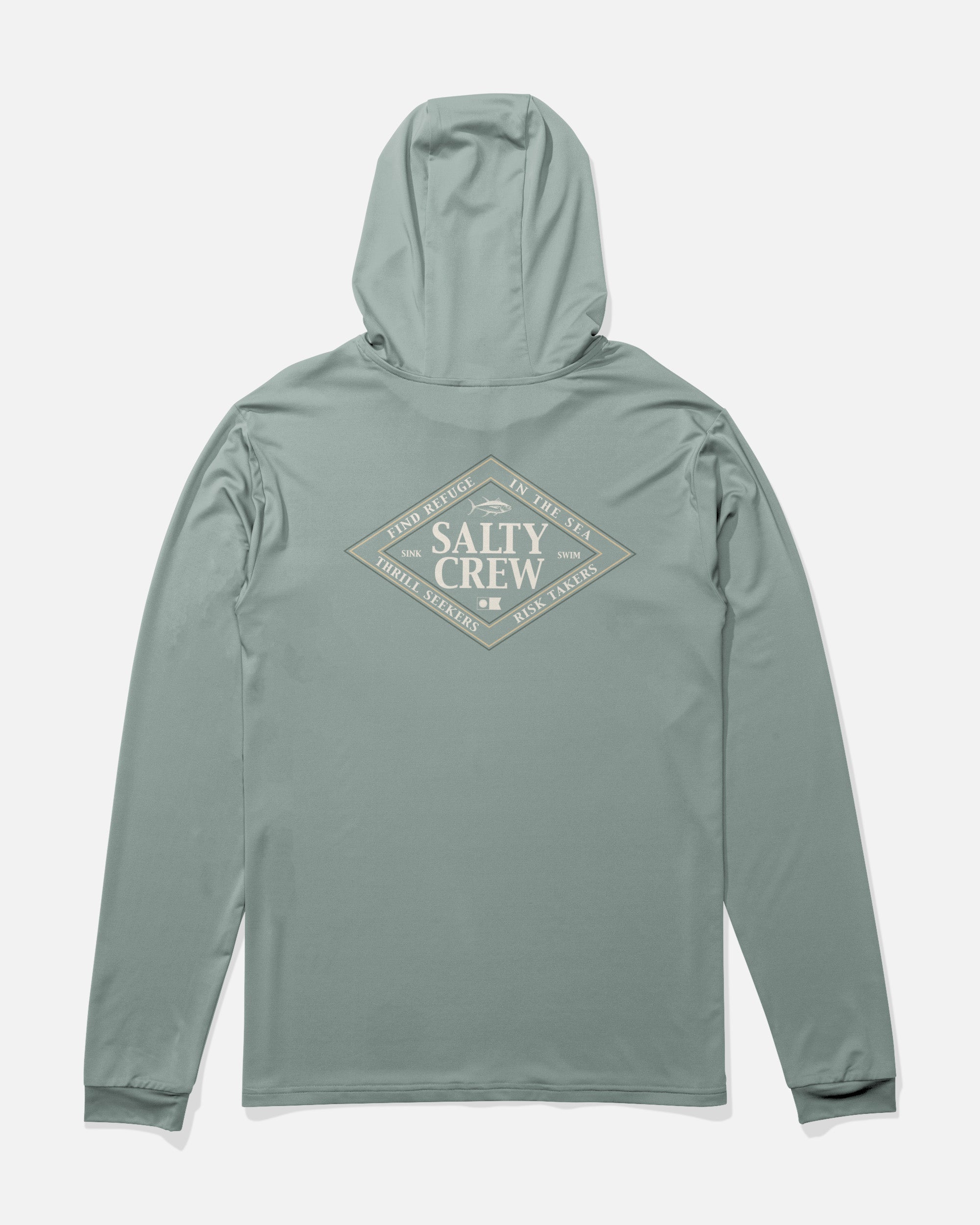 Salty Crew ICONIC BOYS HOOD SUNSHIRT - Jade