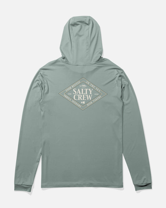 Salty Crew ICONIC BOYS HOOD SUNSHIRT - Jade