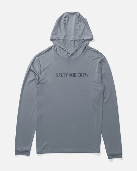 Salty Crew RAIL BOYS HOOD SUNSHIRT - Shark Skin