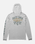 Salty Crew BITMAP BOYS HOOD SUNSHIRT - Grey Heather