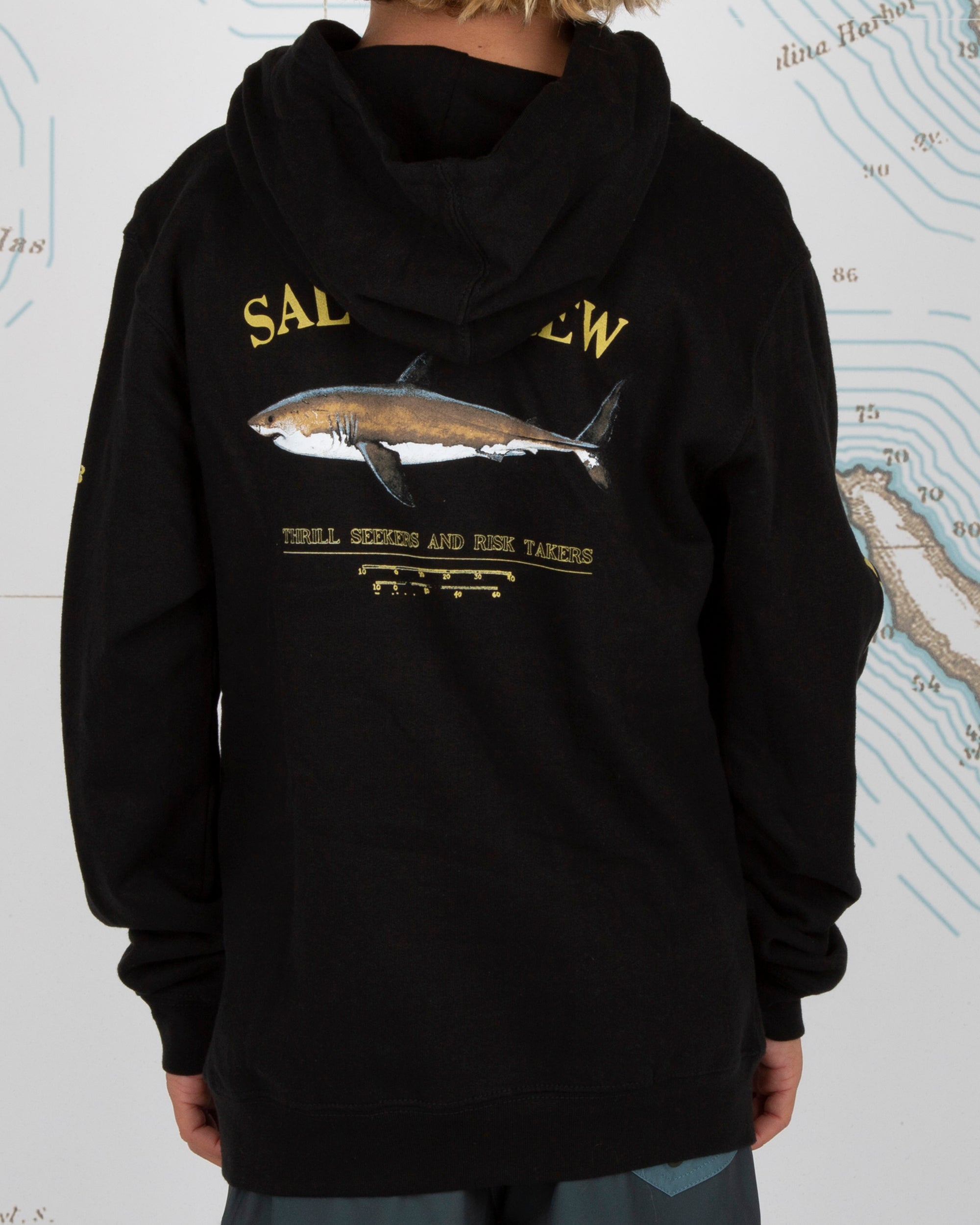 Salty Crew Salty Crew - Bruce Black Boys Hood Fleece