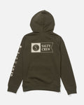 Salty Crew ALPHA CLR BLCK BOY FLEECE - Olive Stone