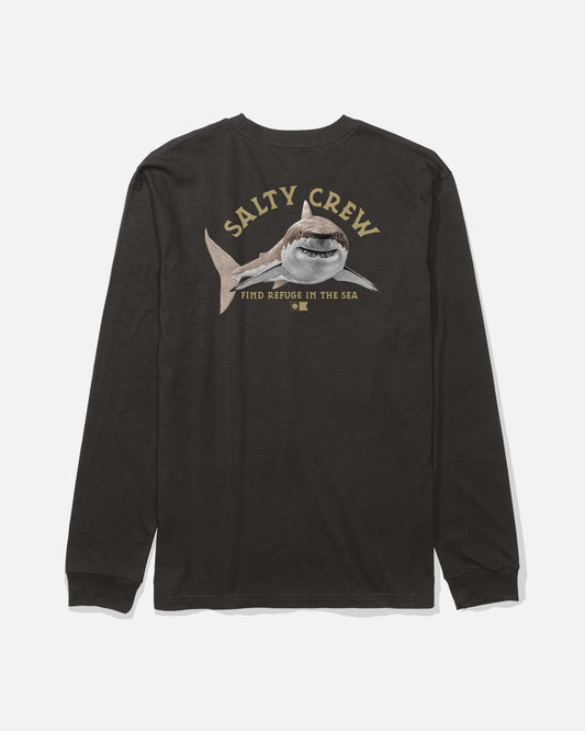 Salty Crew LURKING BOYS LS TEE - Black