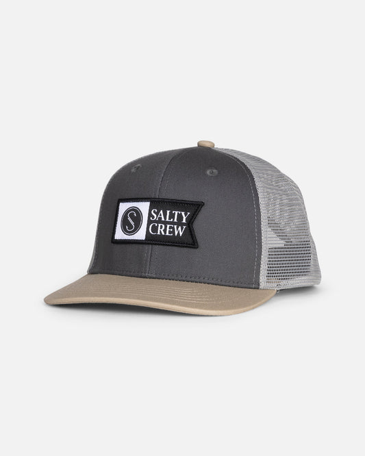 Salty Crew PINNACLE BOYS RTRO TRCKR - Grey/Tan
