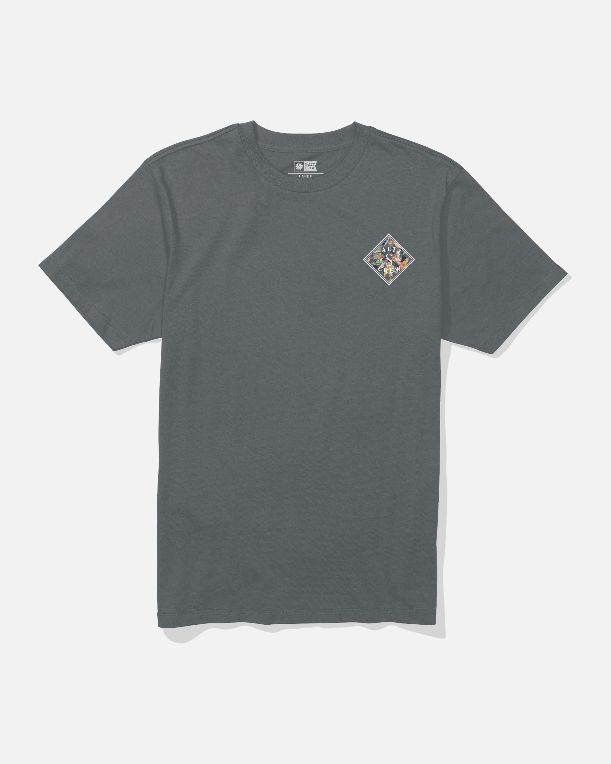 Salty Crew TIPPET FILL SS TEE - Charcoal