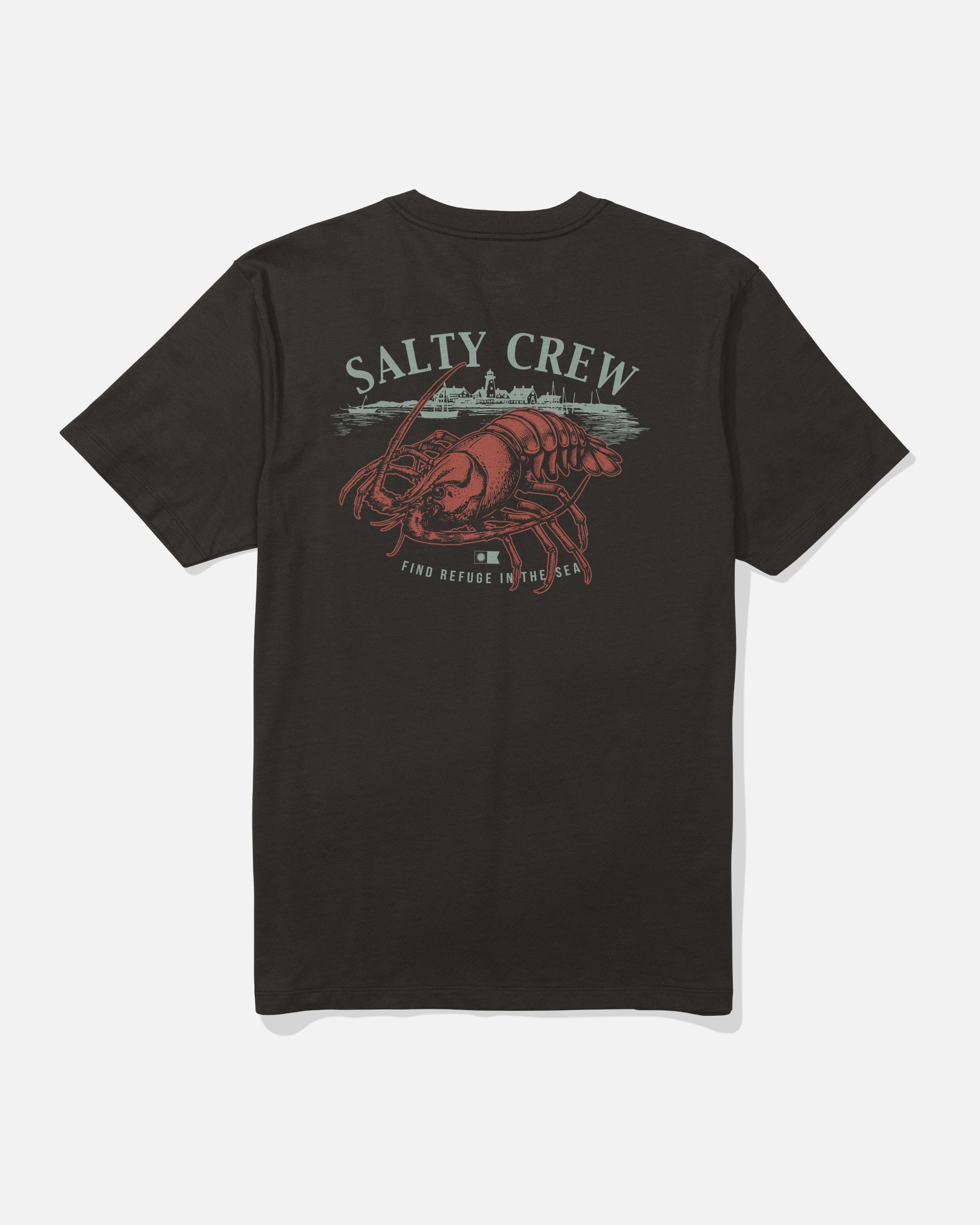 Salty Crew SHELLED SS TEE - BLACK