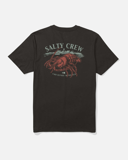 Salty Crew SHELLED SS TEE - BLACK