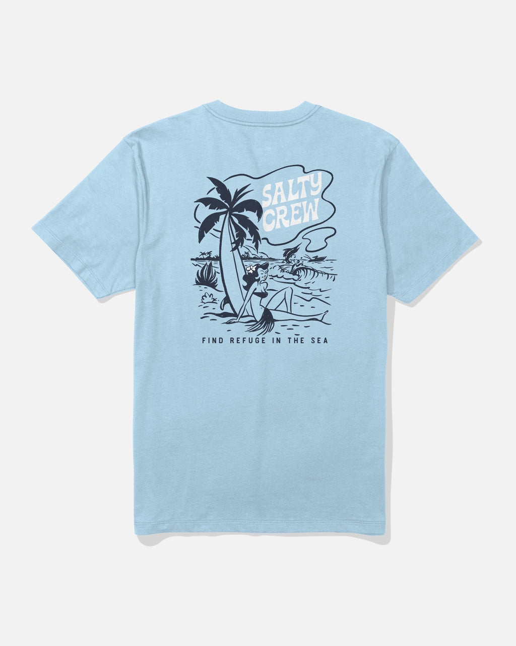 Salty Crew LOUNGE SS TEE - Clear Sky