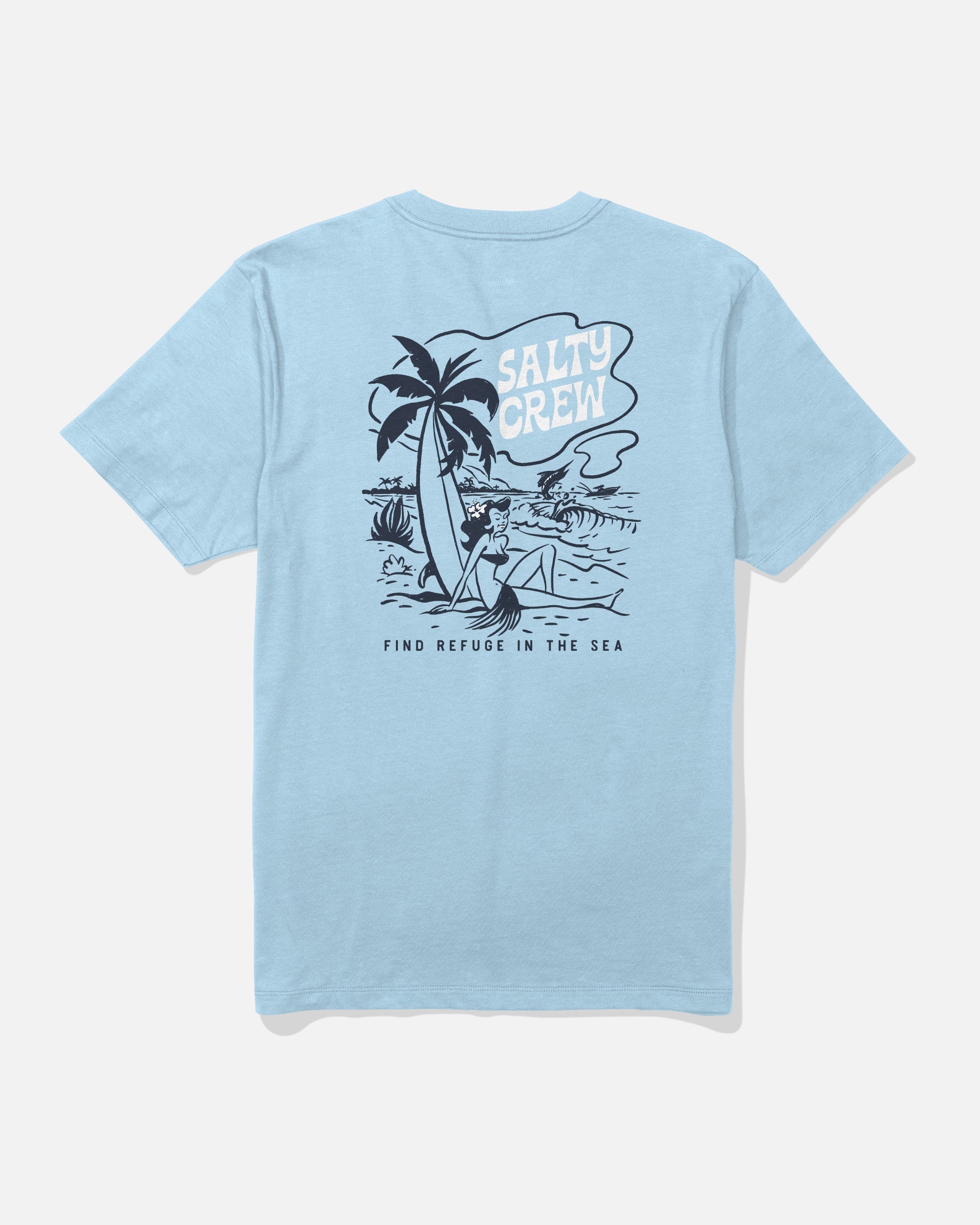 Salty Crew LOUNGE SS TEE - Clear Sky