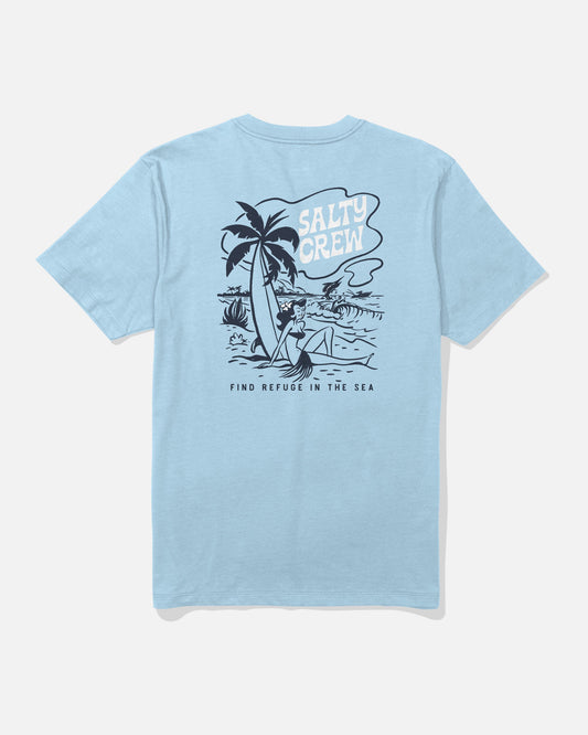 Salty Crew LOUNGE SS TEE - Clear Sky