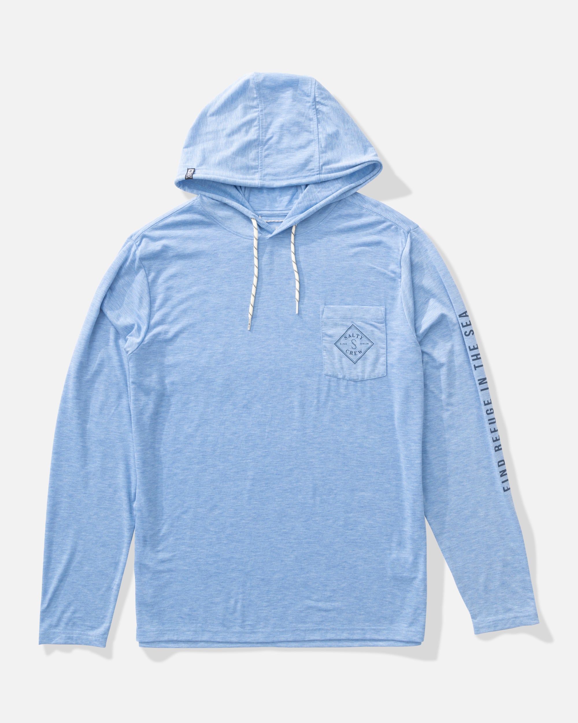 Salty Crew TIPPET POCKET UV HOODIE - Blue Heather