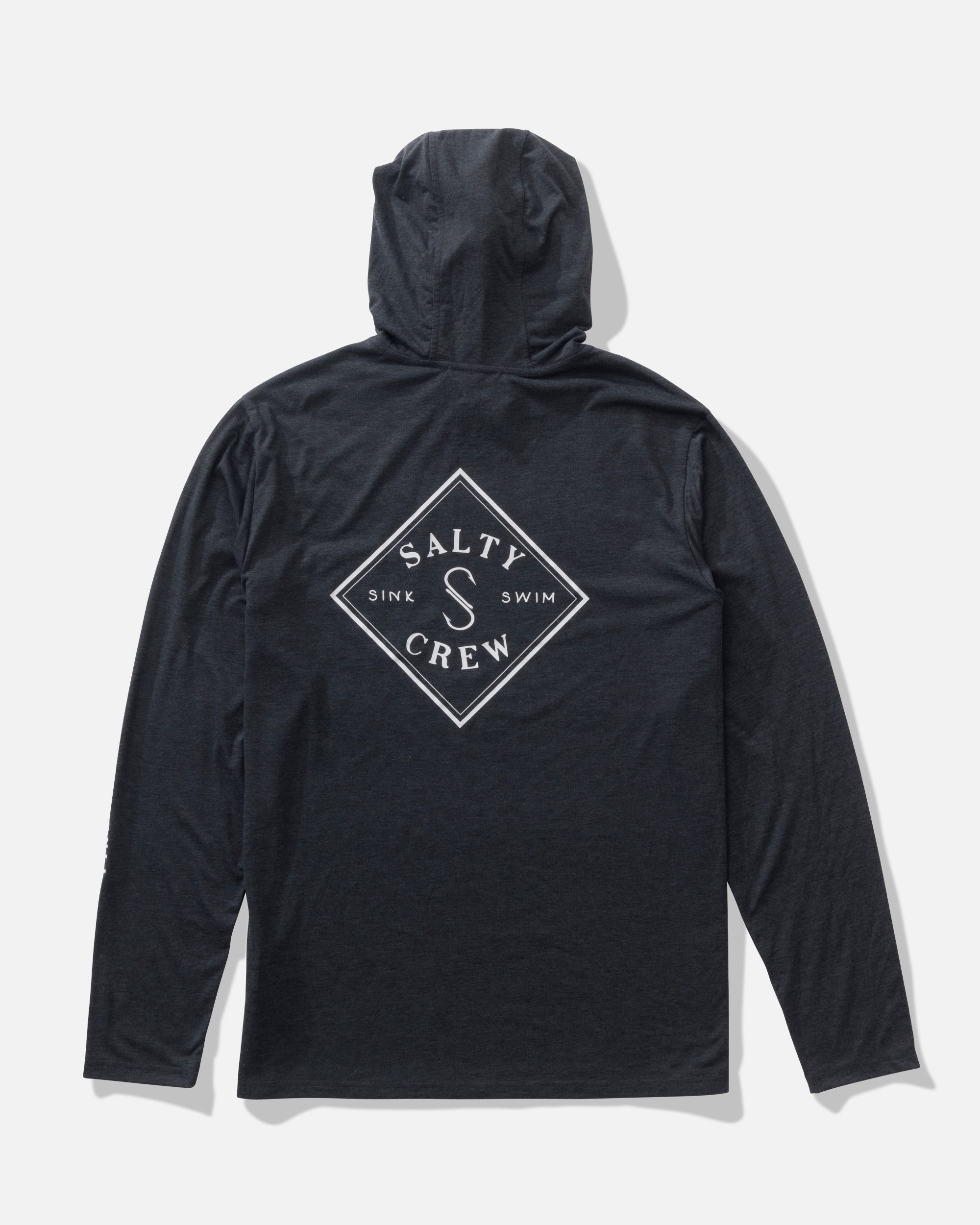Salty Crew TIPPET POCKET UV HOODIE - Black Heather