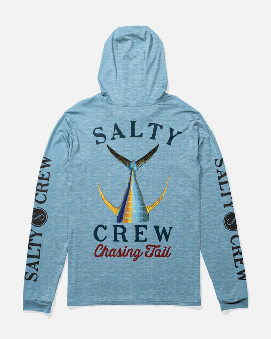 Salty Crew TAILED HOOD SUNSHIRT - Blue Heather