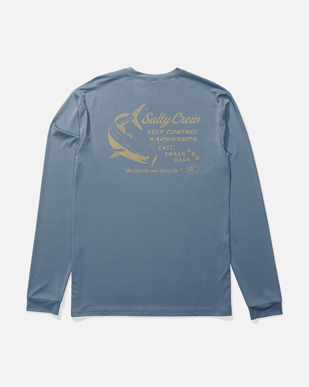 Salty Crew KELP CONTROL LS SUNSHIRT - Captains Blue