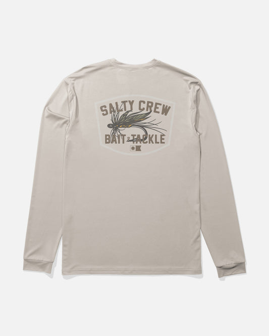 Salty Crew FISHING CO LS SUNSHIRT - Natural