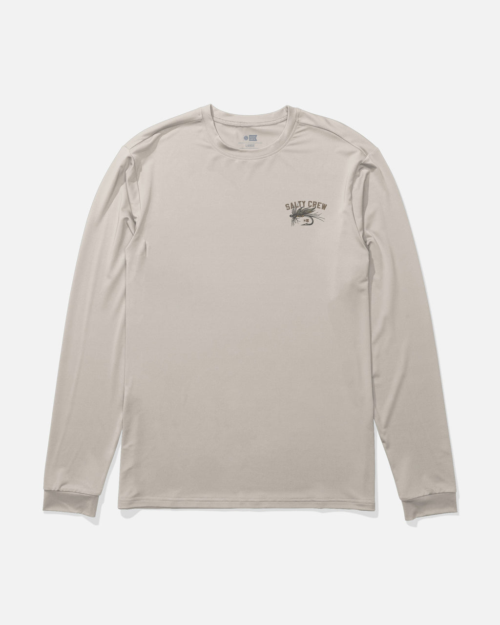 Salty Crew FISHING CO LS SUNSHIRT - Natural
