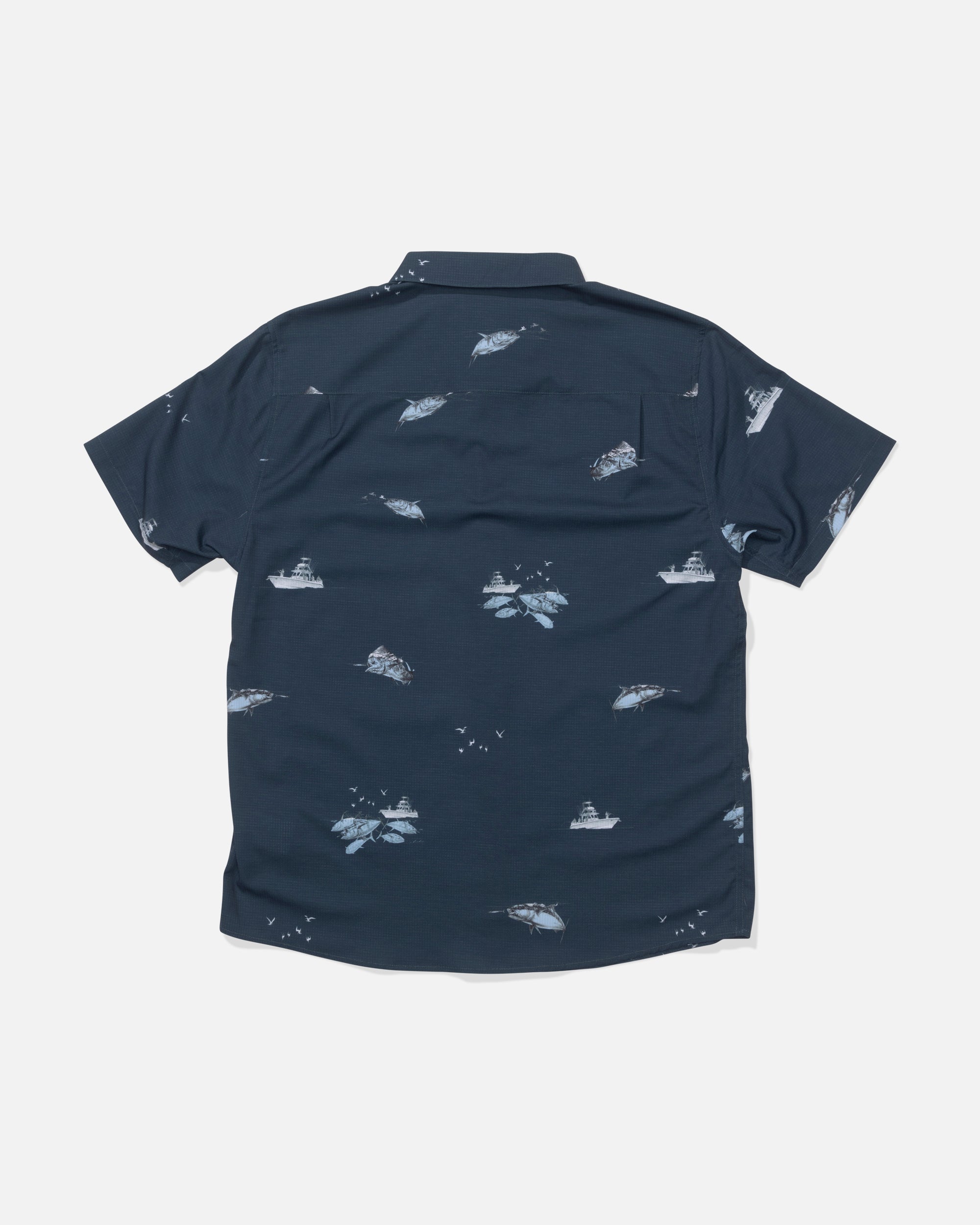 Salty Crew BREEZER PERF BUTTON UP - Midnight Navy