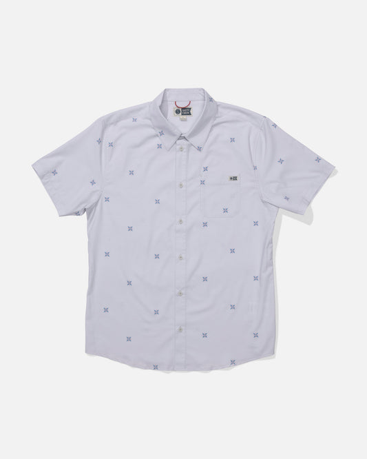 Salty Crew DRIFTER UV BUTTON UP - Light Grey
