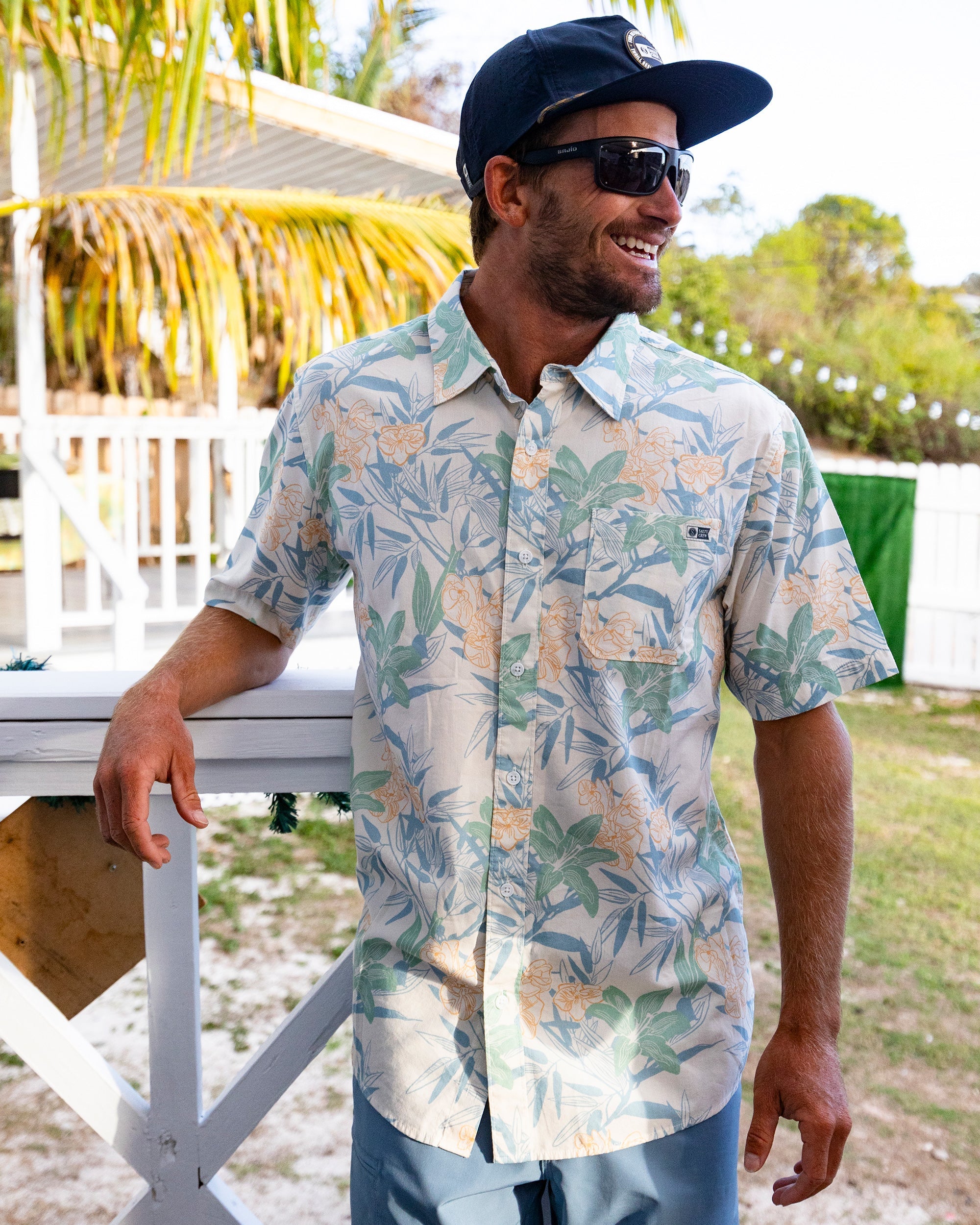 Salty Crew CREW SS BUTTON UP - Off White