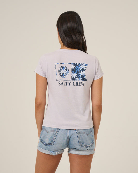 Salty Crew FLAGSHIP FILL MODERN TEE - Lilac Fog