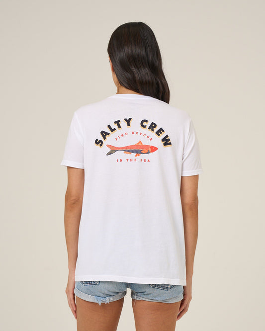 Salty Crew SALTY SARDINE BF TEE - White