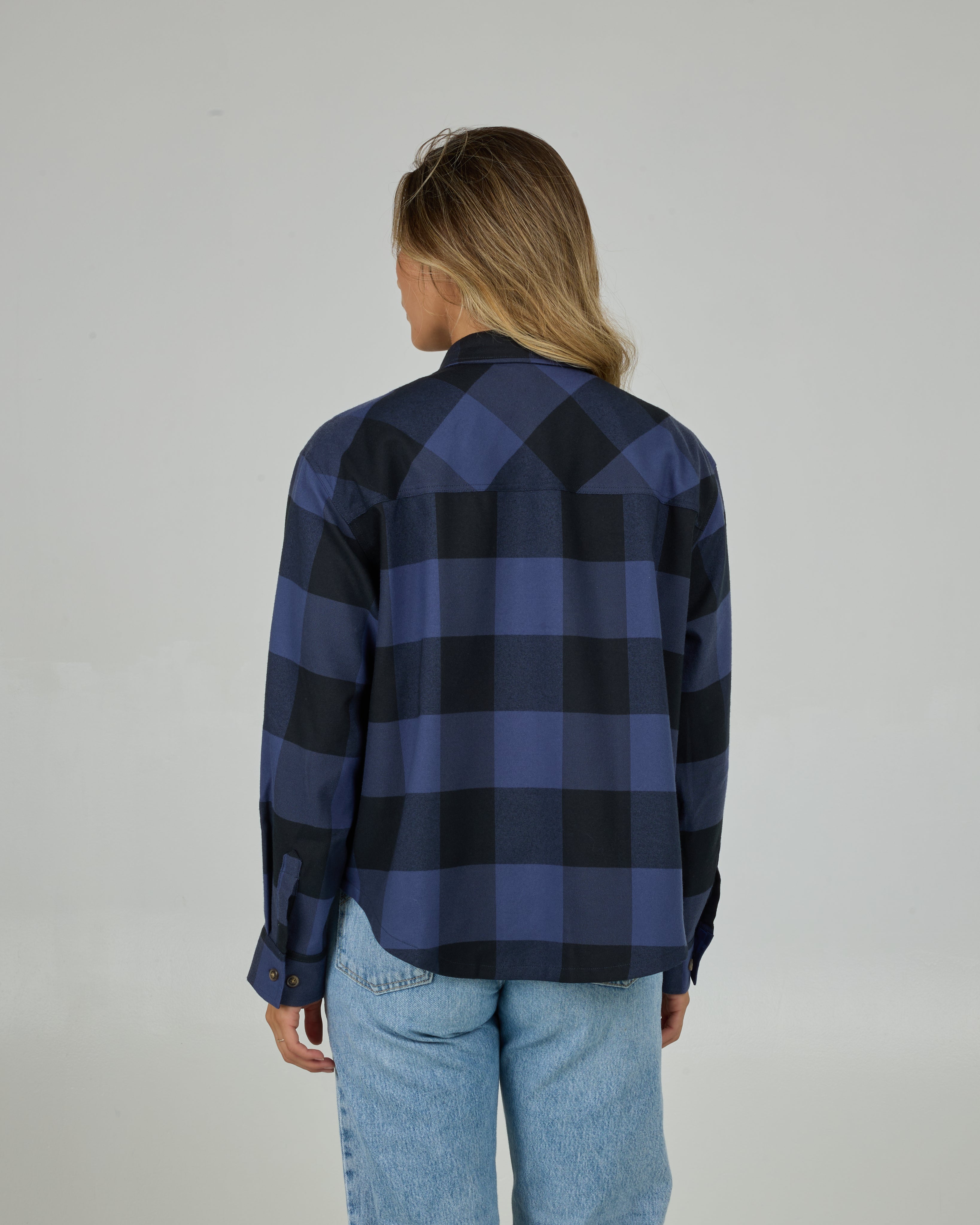 Salty Crew FATHOM FLANNEL - Indigo