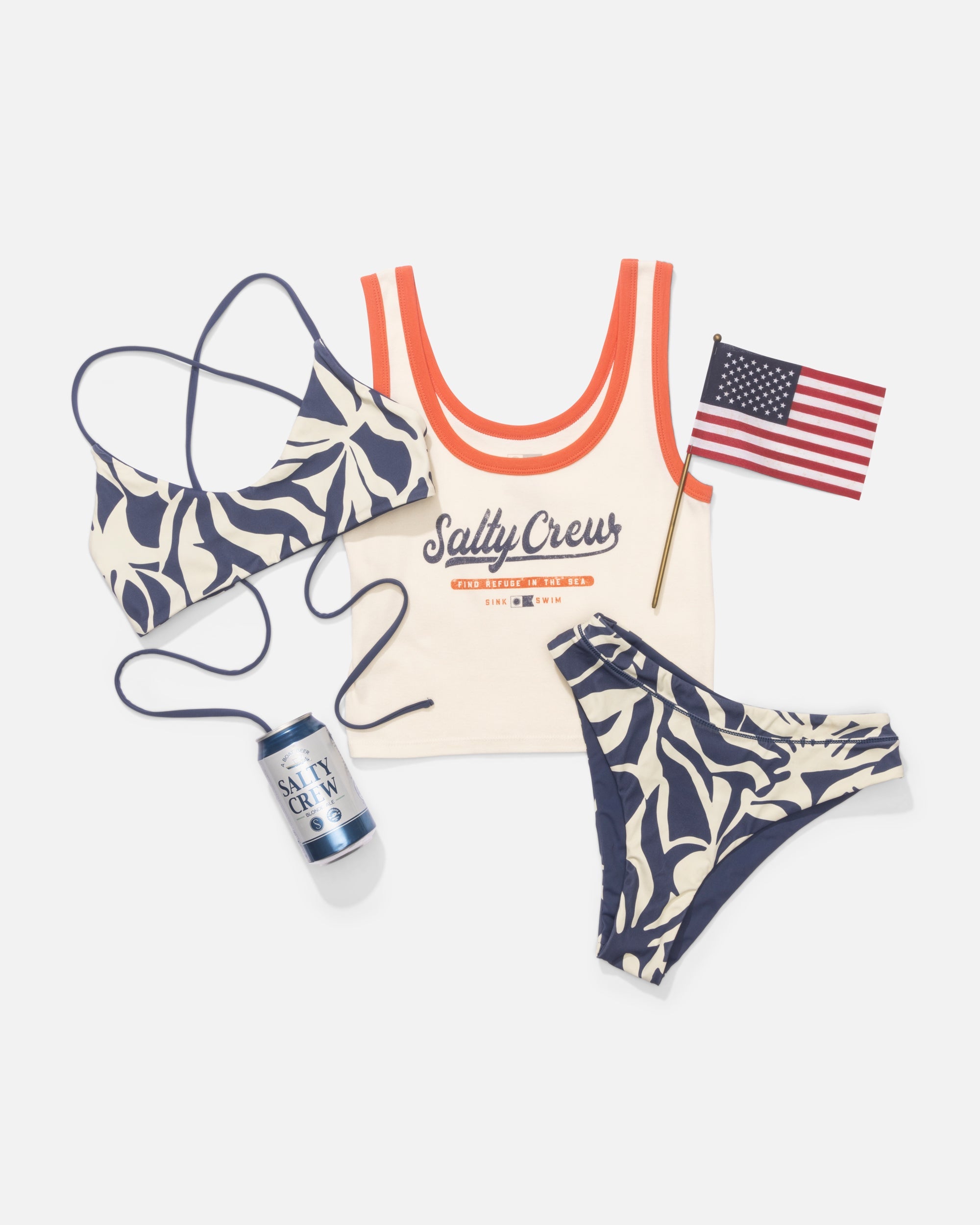 Salty Crew RAY DAYS REV BRALETTE - Indigo