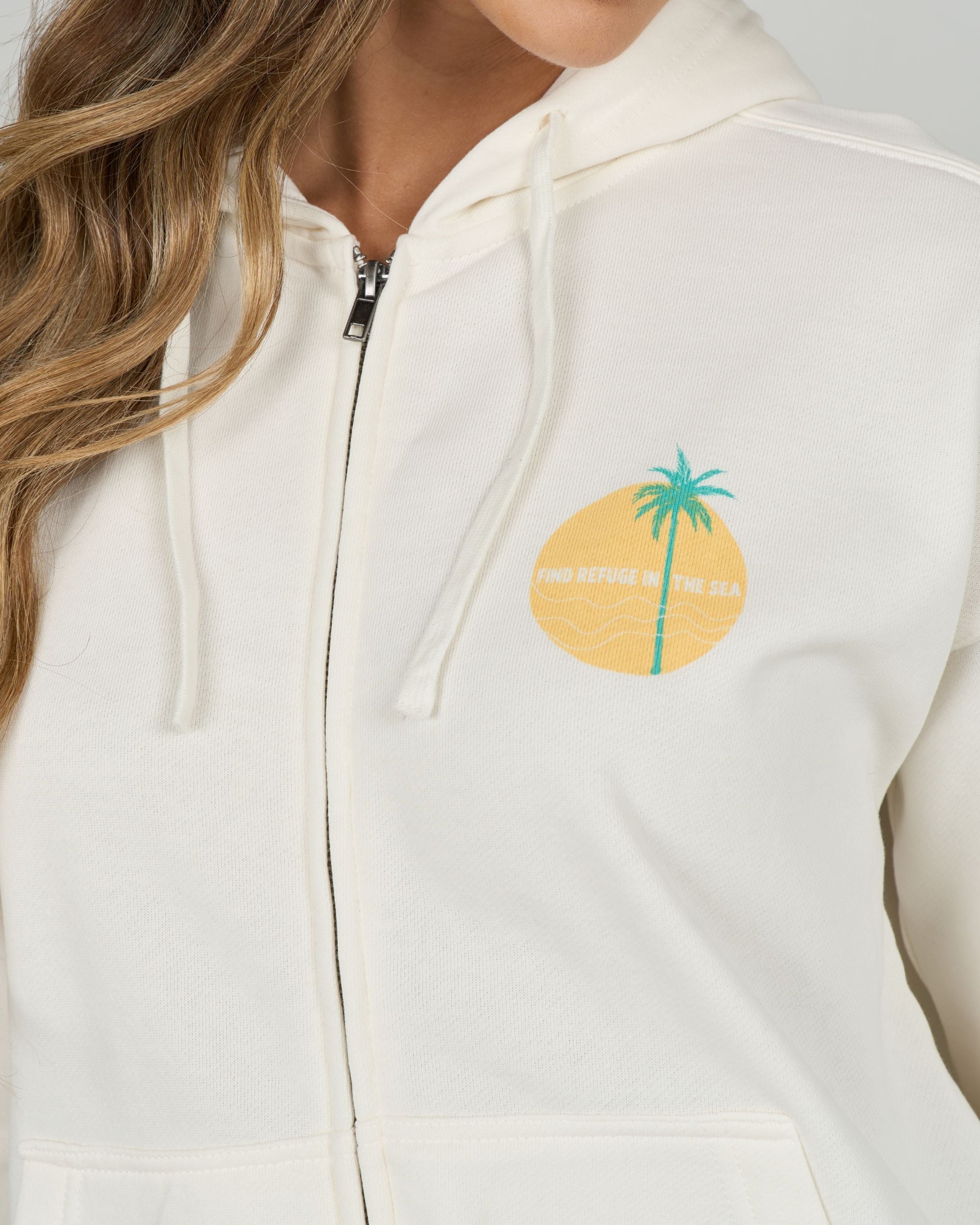 Salty Crew SIMPLICITY ZIP HOODY - Off White