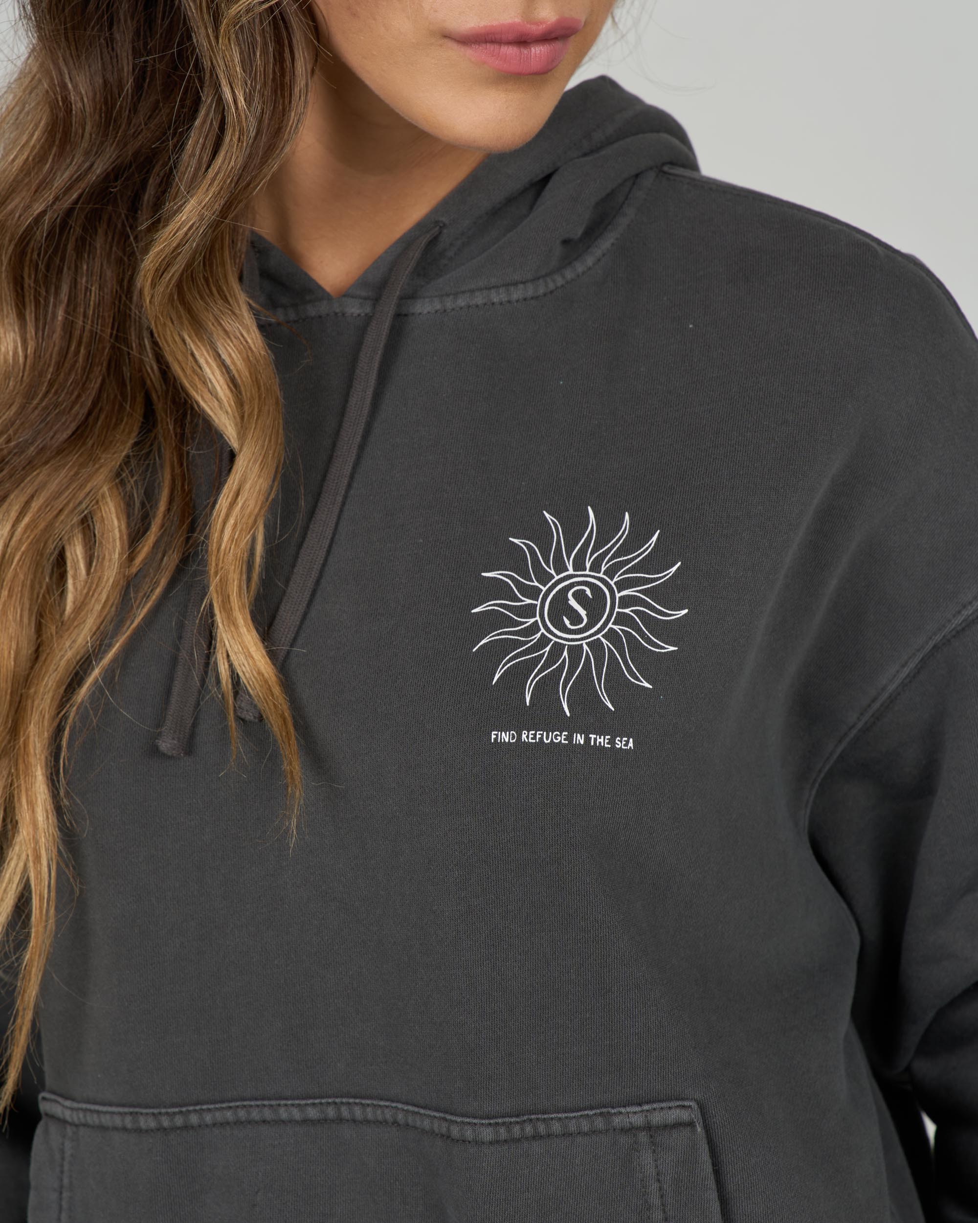 Salty Crew ZODIAC HOODY - Faded Black