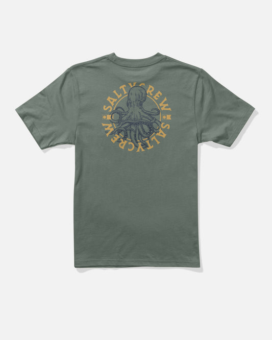 Salty Crew TENTACLES BOYS SS TEE - Laurel Wreath