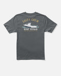 Salty Crew BOAT REPAIR BOYS SS TEE - Charcoal